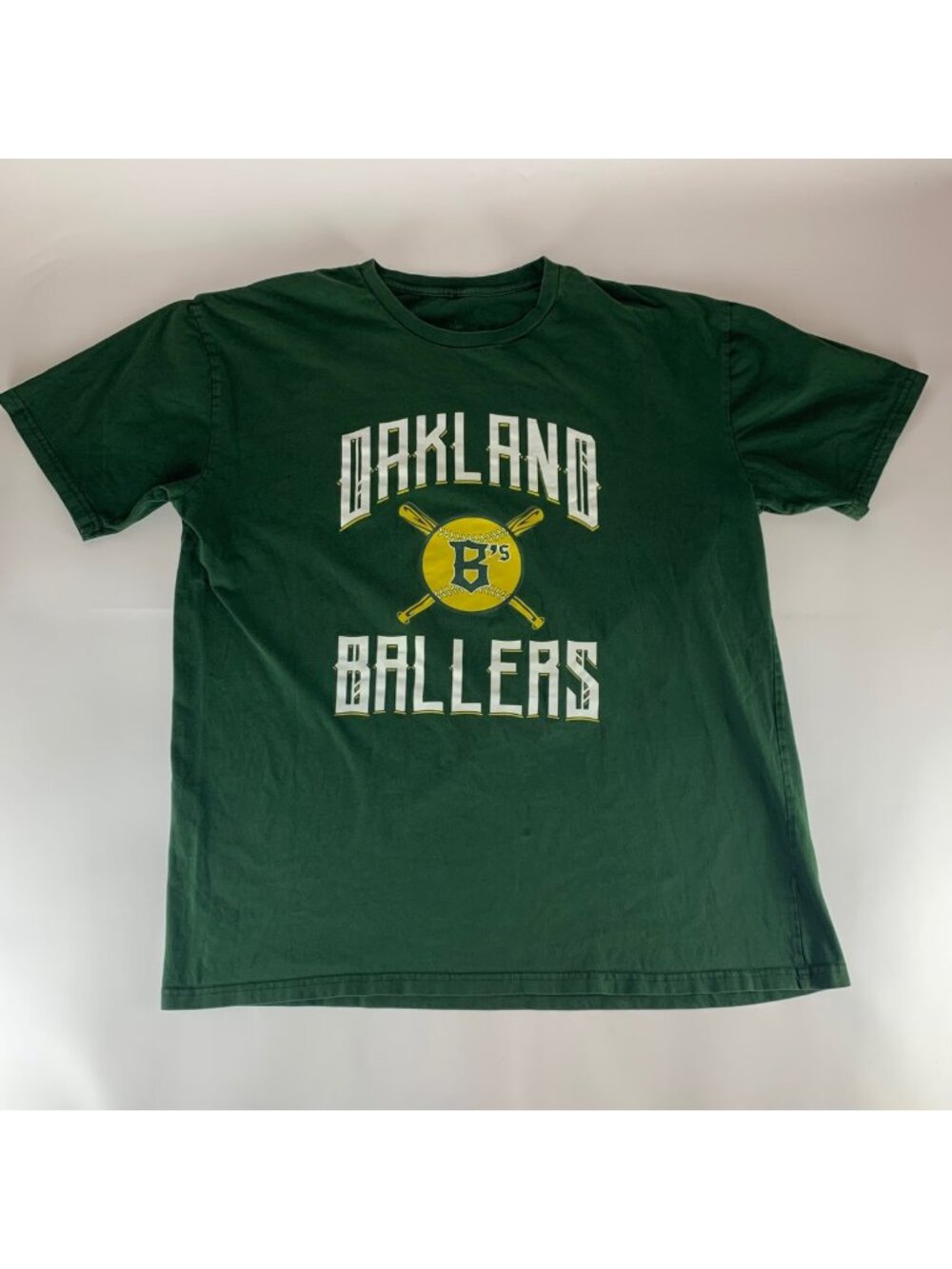 Oakland Ballers Green Oaklandish Short Sleeve Crewneck Shirt Mens XL